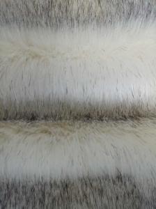 Wholesale White dyed black pointed Long Hair Fur Fabric 150cm or adjustable from china suppliers