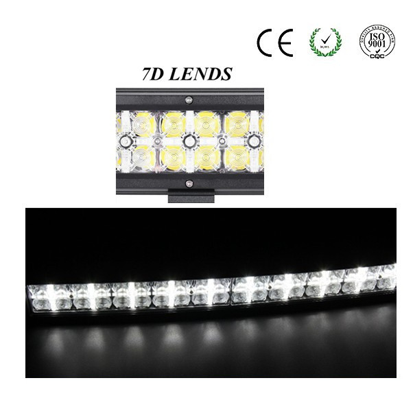 New Model Ford Auto Parts Jeep Amber Light Bars 7D 22" 120W Flood Car LED Light Bar