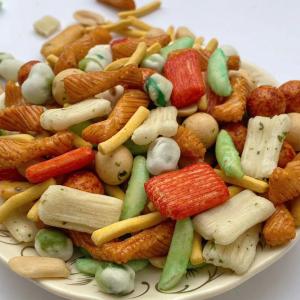 Wholesale Best Seller Mixed Beans Nut Snacks with Rice Crackers Peanuts Coated Green Peas from china suppliers