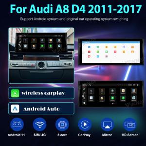Wholesale 1920*720 Android Auto Car Stereo 12.3 Inch For Audi A8 D4 2011-2017 from china suppliers