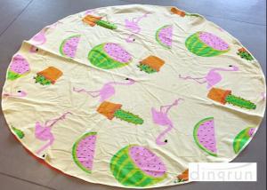 Wholesale 250Gsm Cute Beach Towels Eco-Friendly , Round Beach Hand Towels 140*140cm from china suppliers