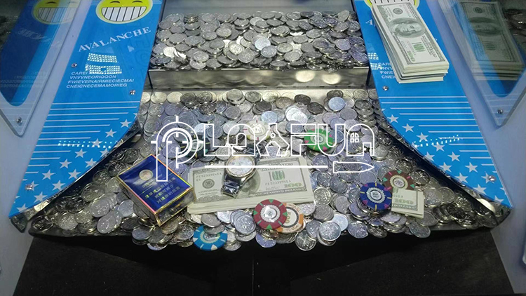 Playfun Usa Popular Avalanche 1 Single Player Small Space Arcade Coin Pusher Game Room Equipment Machine