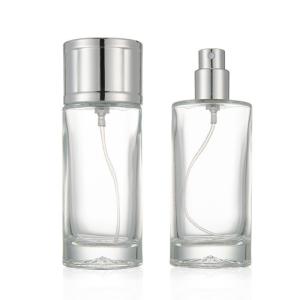 Wholesale 50ml Perfume Spray Pump Round Clear Glass Perfume Bottle from china suppliers