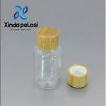 Wooden Cosmetic Bottle Caps Custom Packaging Eco Portable Recyclable Bamboo