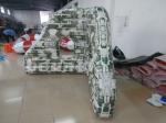PVC tarpaulin Mossy Inflatable Paintball Bunkers For Paintball Sports