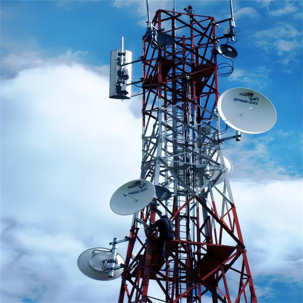 120m Hot Dipped Galvanized Steel Antenna Manufacturer Radio Cellular Lattice 4