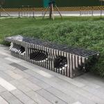 Excellent Adhesion 2800mm Stainless Steel Garden Benches