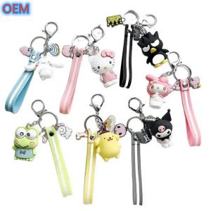 Wholesale OEM factory custom Cute Cartoon Keychain Customize 3d Plastic PVC Keychain from china suppliers