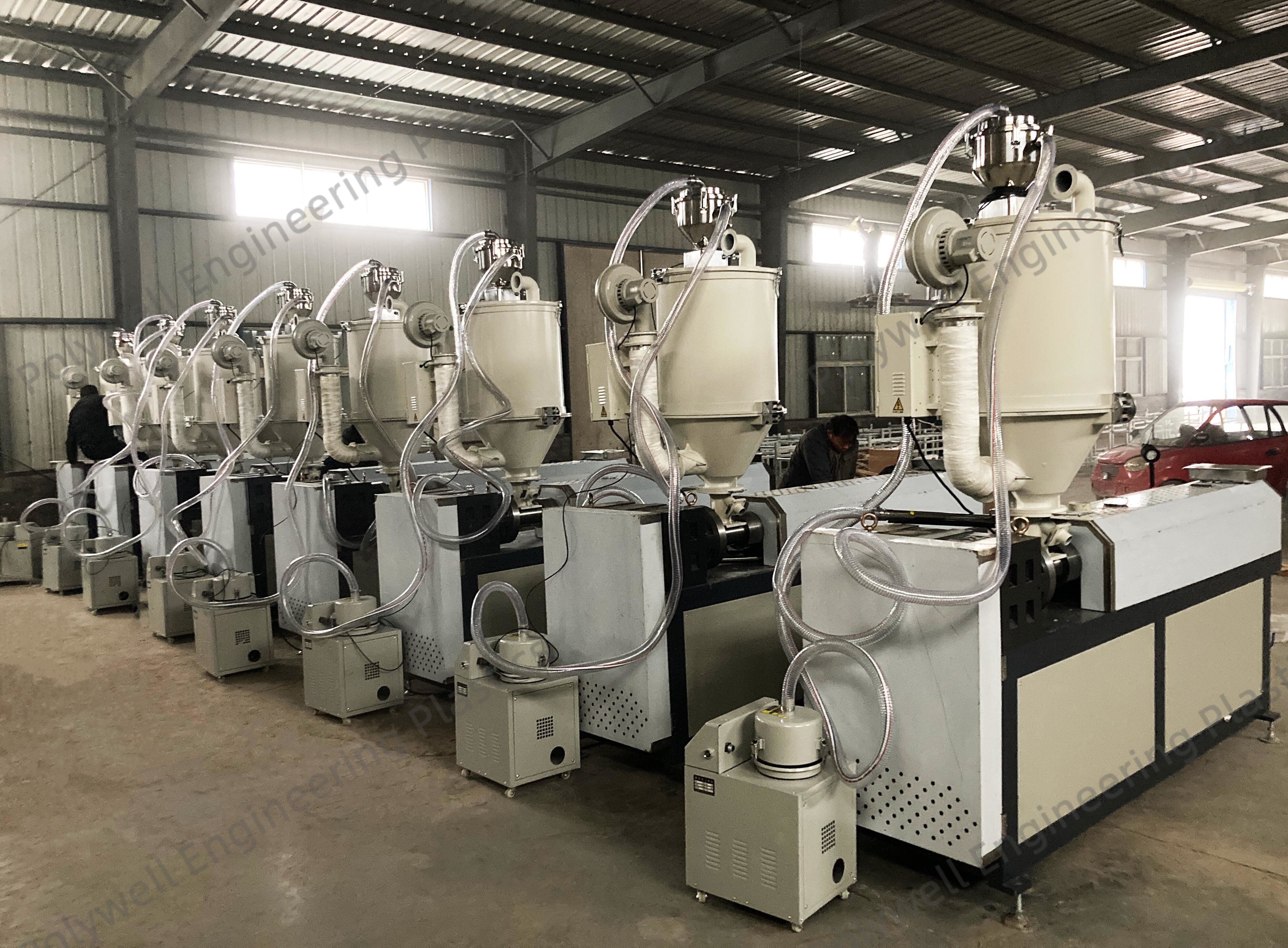 Plastic Forming Single Screw Extruding Machine PA66GF25 Granules Processing