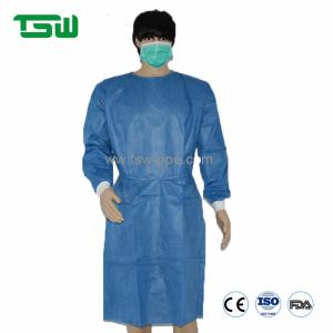 Wholesale Anti Virus PP / SMS Nonwoven Isolation Gown With Long Sleeves from china suppliers