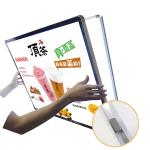 Slim Table Advertising Stands , Crystal Glow A4 Poster Frames Outdoor Led