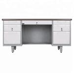 Knocked Down Waterproof Powder Coated Steel Computer Desk