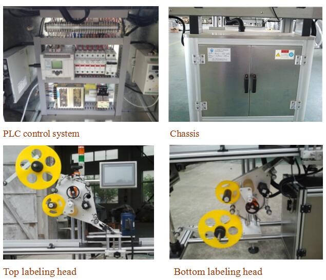 Top And Bottom Surface Automatic Labeling Machine Automatic Sticker Labeling Applicator