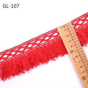 Wholesale 3.5 Grade 100% Cotton Tassel Fringe Trim For Pillow Shams from china suppliers