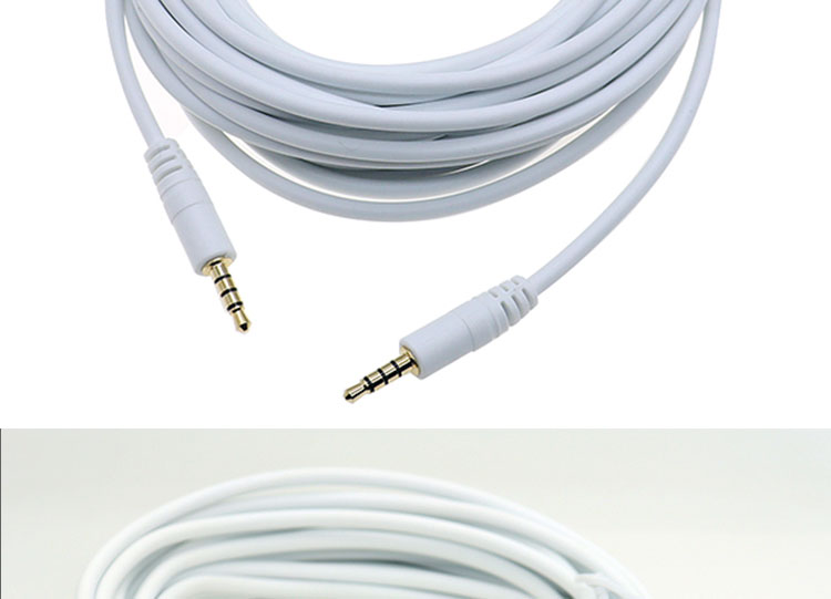 3.5mm Male to Male Female Stereo Aux Mono Jack 3 Poles TRS 4 Poles TRRS Microphone Patch Audio Extension Cable