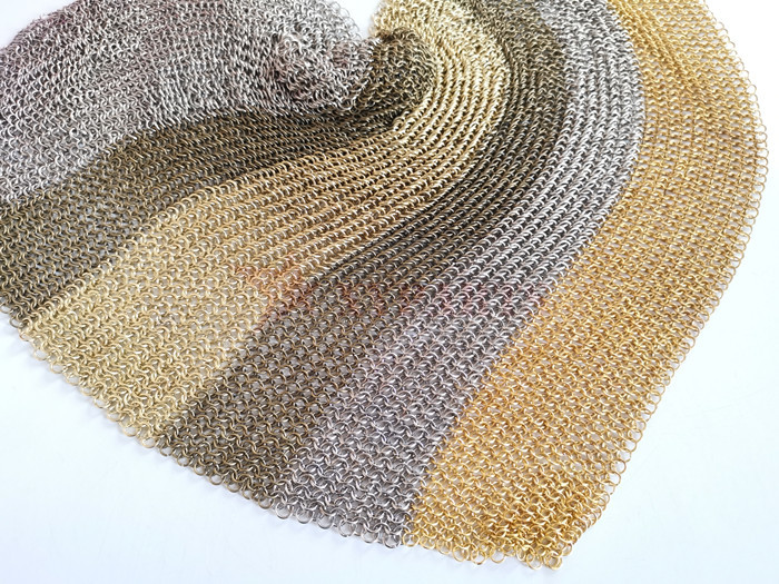 7mm And 12mm Stainless Steel Ring Mesh Curtain For Space Decoration