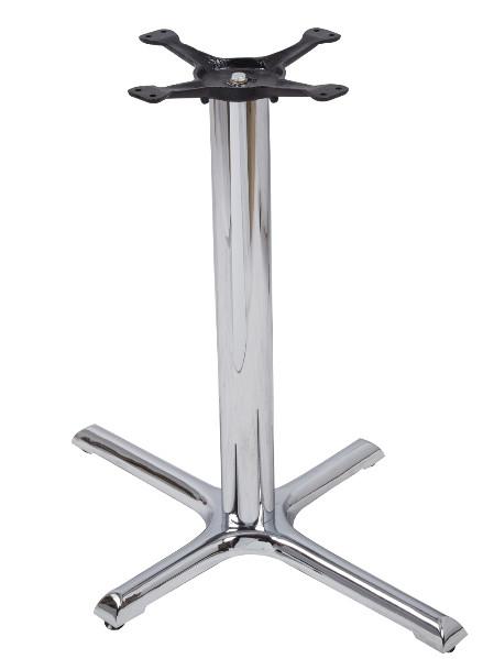 1100c Chrome Dining Table Cross Table leg Outdoor table base Restaurant