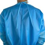 Ce Non Woven Disposable Gowns Blue Pe Coated Non Medical Waterproof