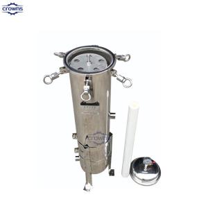 Wholesale Sanitary high-quality surface finish polished 316 stainless steel liquid filter cartridge filter housing from china suppliers