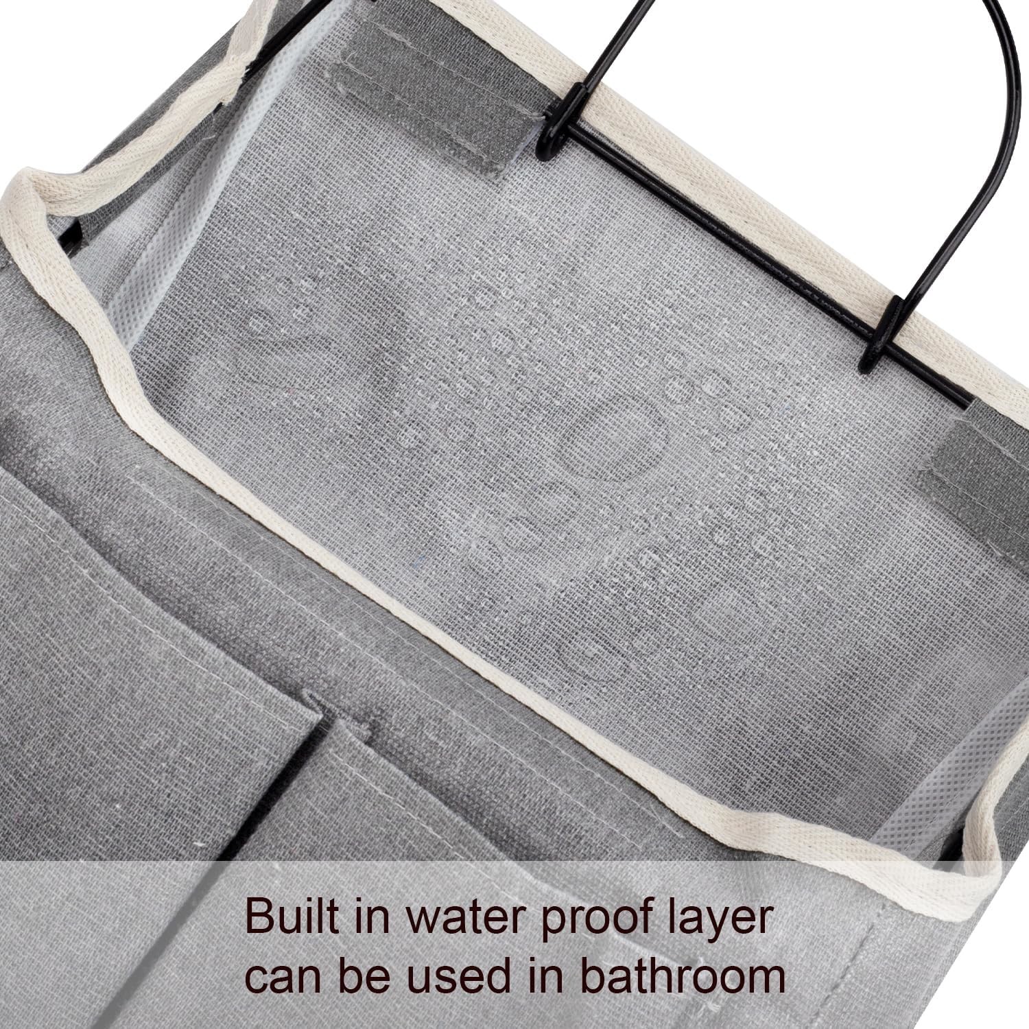 2 Pack Wall Hanging Bag Organizer Basket with Pockets for Bathroom Bedroom Kitchen Dorm Room Essentials Rv Storage and