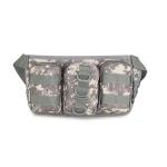 Military Camouflage Waist Bag Utility Belt with Water Bottle Holder Hiking