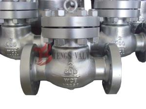 Wholesale Flanged / Butt Weld Check Valve Swing Type Disc Cast Carbon Steel 600LB from china suppliers