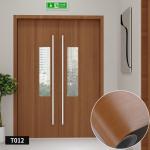 Brown PVC Wood Grain Wall Sticker Waterproof Light Wood Grain Wallpaper