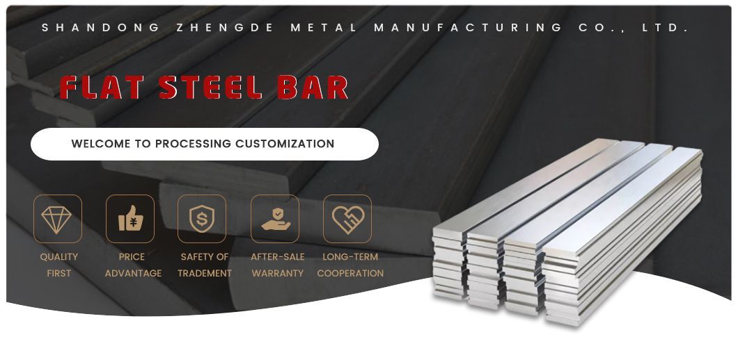 Chinese Honest Supplier AISI ASTM 1018 1020 1045 1040 1025 1065 60*6mm Ms Flat Bar Hot Rolled/Cold Drawn Flat Bar Used for Hydraulic/Automob
