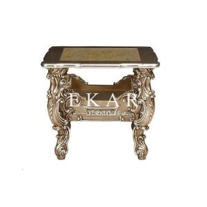 Wholesale Luxury Carved Living Room Furniture Antique Wooden Corner Table Design LS-A101J-3 from china suppliers