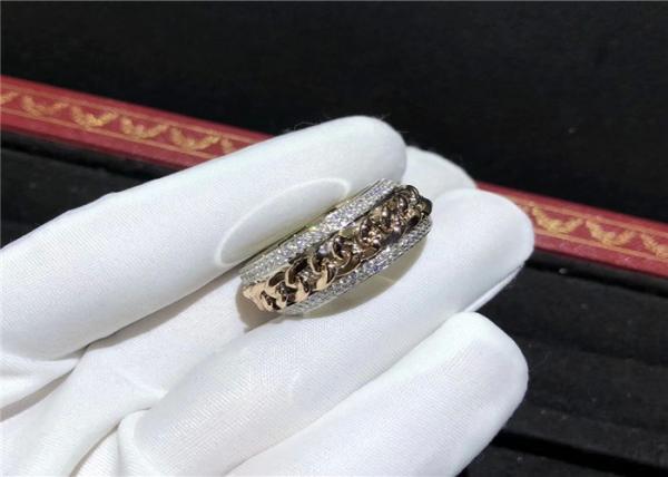 Stylish 18 Karat Gold Piaget Diamond Ring For Wedding / Engagement the diamond