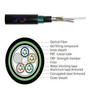 Wholesale GYTZA53 24 Core Underground Buried Fiber Optic Cable from china suppliers