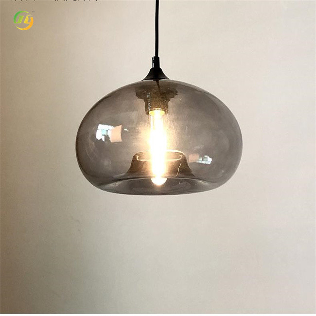 JYLIGHTING Single Head Modern Light Luxury Creative Designer Glass Pendant Light with Customized Color Finish