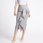 2018 Fashion Clothing Ruffle Pencil Skirts Ladies Office 123123