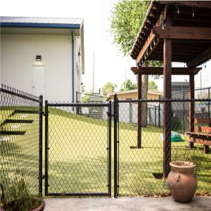Wholesale Outdoor 40x40mm Black Steel Chain Link Fence Portable Pvc Coated Post from china suppliers