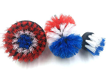 Electric Drill Cleaning Brush / Drill Power Scrubber Nylon Filament Brush Set