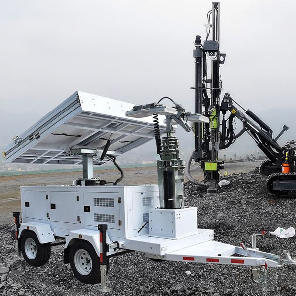 High Quality Mobile Solar Light Tower Remote Connectivity 4G/5G Towable Solar Light Tower Price