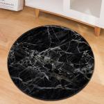 Living Room Circular Entryway Rugs Marble Pattern Office Desk Chair Mat