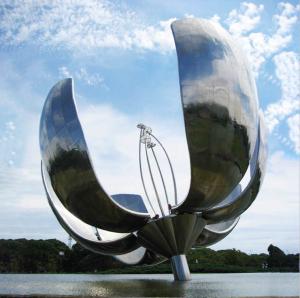 Wholesale Mirror Polished 316L Stainless Steel Sculpture 4.0 meter height from china suppliers