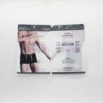 Eco Friendly Paper Zipper Pouch Garment Underwear Packaging Bag