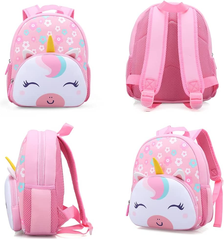 3D Cartoon Neoprene Animal Schoolbag Waterproof Lunch Box Carry Bag For Kids