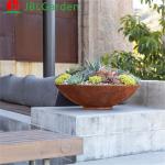 Outdoor Corten Steel Wood Burning Fire Pit Table Decorative