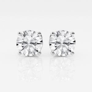 Wholesale 4 Claws Earrings AU750 CVD DEF VS VVS Round Lab Grown Synthetic Diamonds IGI Certified from china suppliers