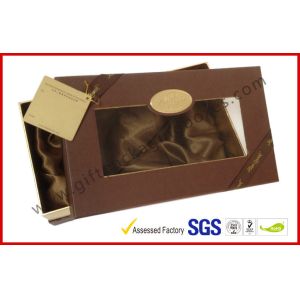 Clear Windows Chocolate Packaging Boxes , Special Cake Gift Box
