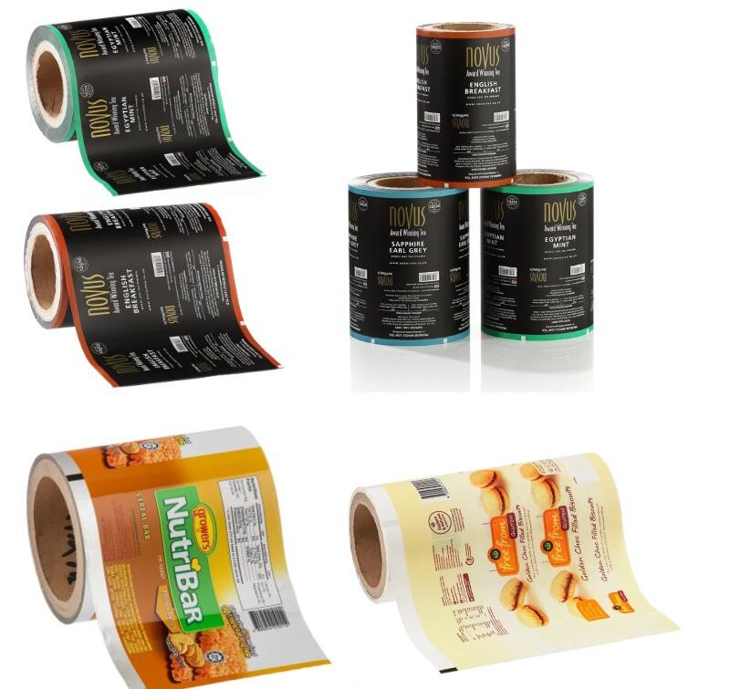 Plastic Food Packaging Film Roll For Pillow Bag With Aluminum Foil Lining High Barrier