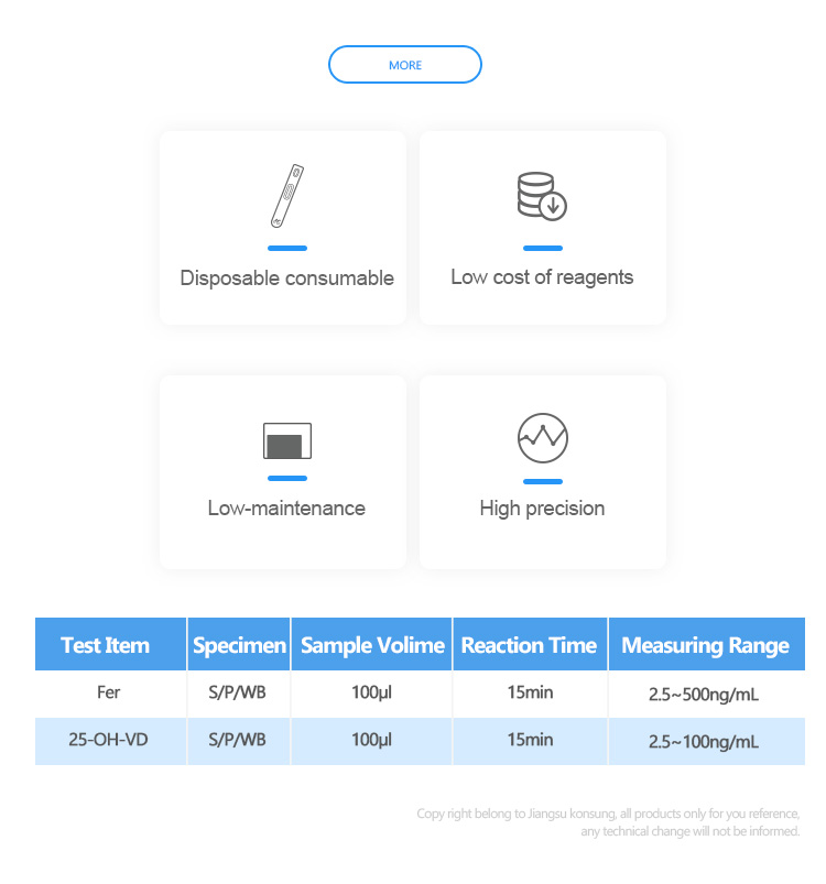 Compass 3000 POCT rapid test quantitative health elements immunofluorescence analyzer for medical use