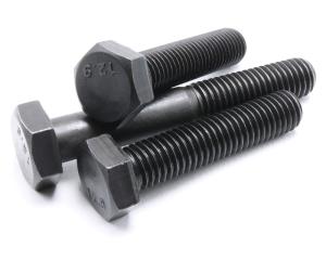 Wholesale High Carbon Steel 1045 Grade 12.9 M24 Hex Cap Bolt UNC Chamfered End from china suppliers