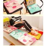 Coral Fleece Soft Plush Seat Cushions For Car / Office 35 * 35 * 3CM