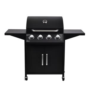 Wholesale Customized Logo Print Steel Burger BBQ 4 Burners Outdoor Gas Barbeque Grill with Logo from china suppliers