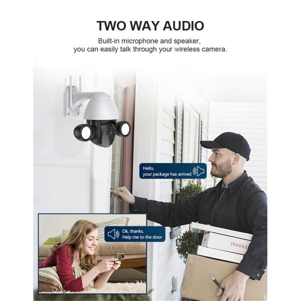 Unistone 2/3MP WIFI Floodlight Speed Dome with AI Human Detection(US-SDO2202FL)