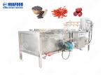 Brush Type Industrial Vegetable Washer , Carrot / Apple Washing Machine 500